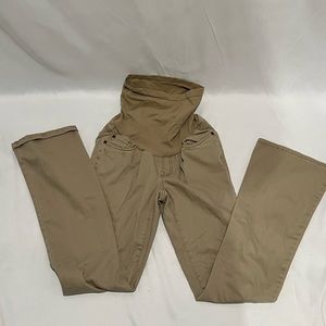 Indigo Blue Khaki Maternity Pants XS Secret Fit Belly